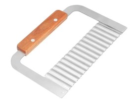 Corta jabones acero mango madera